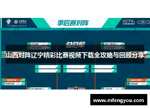 山西对阵辽宁精彩比赛视频下载全攻略与回顾分享